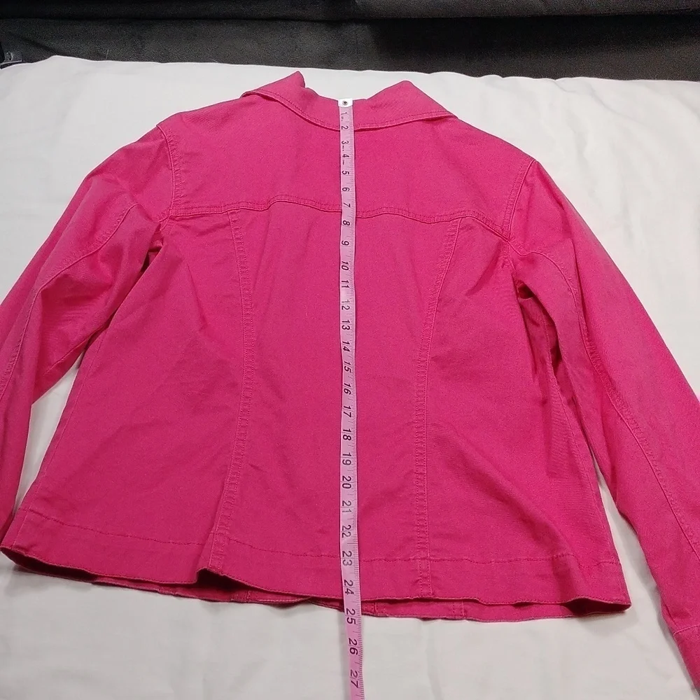 Croft & Barrow Womens Dark Salmon Colored Jacket Size Medium